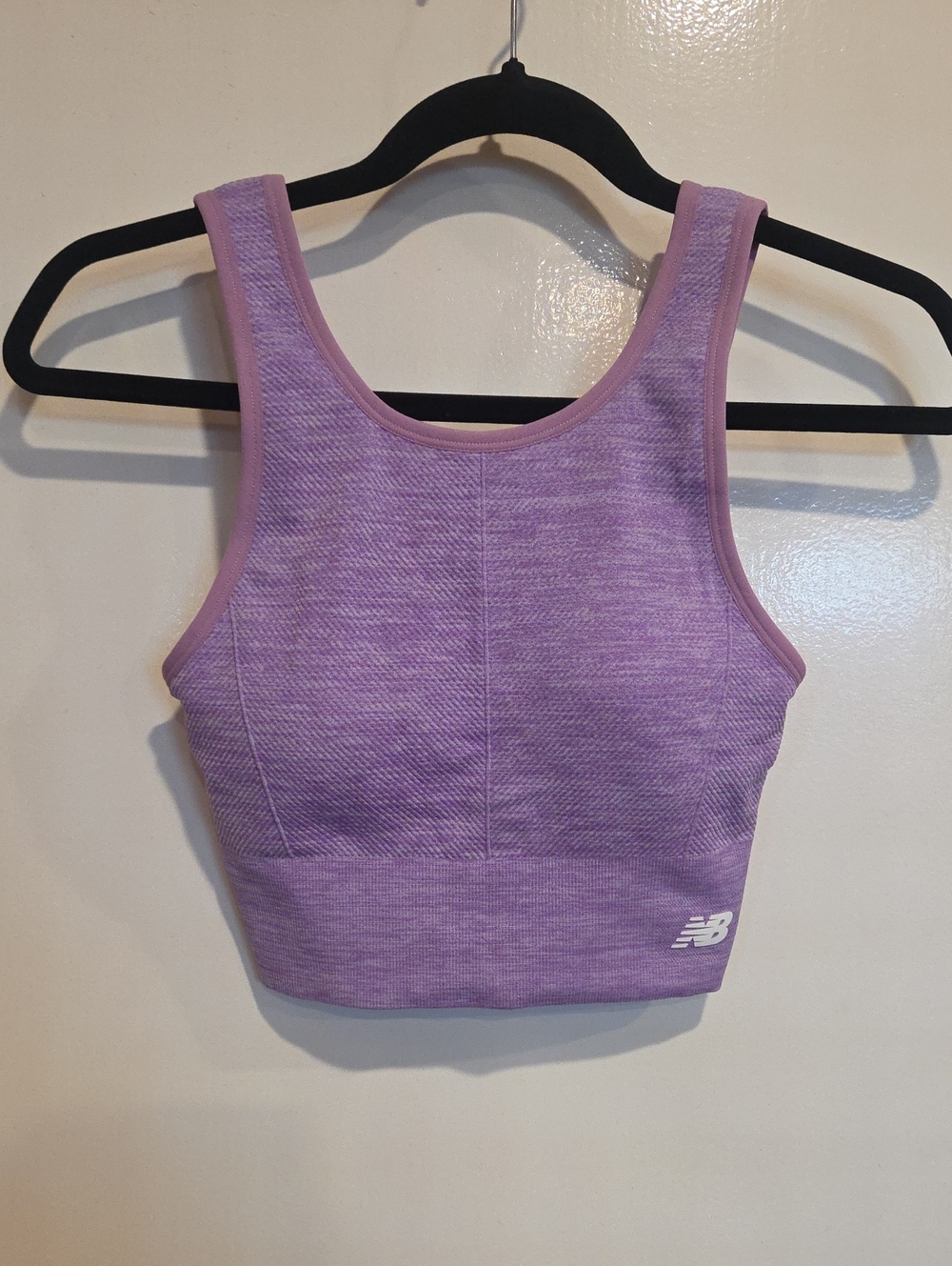 New Balance Lavender Seamless Crop Sports Bra Size Small